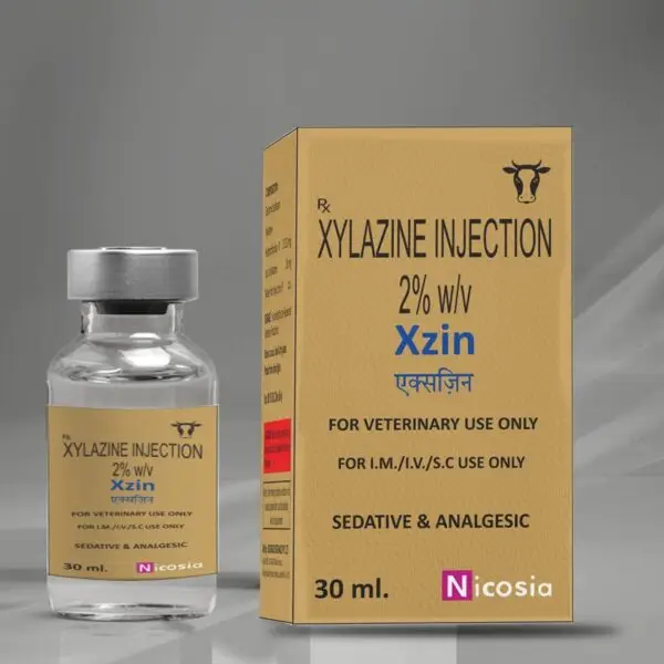 Xylazine Hydrochloride Injection 30ml.